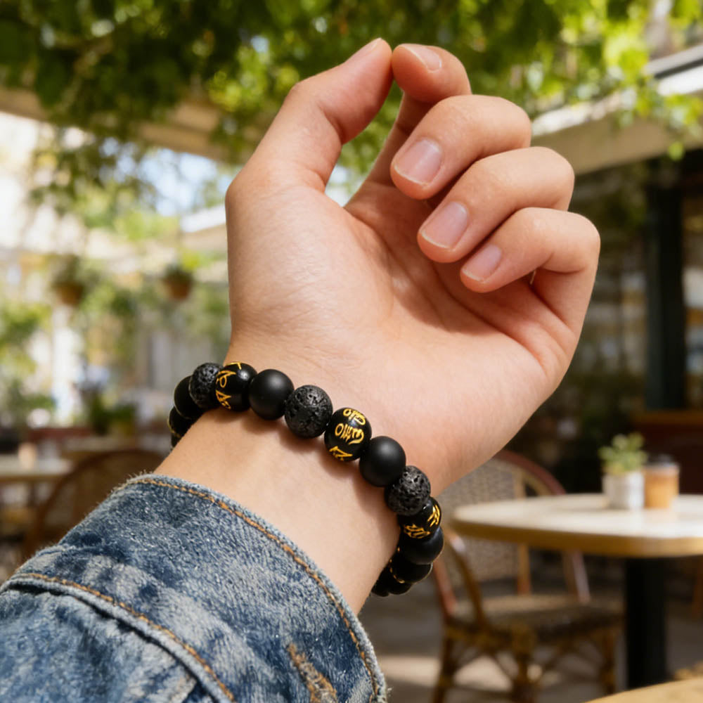 mens black bead bracelet,
mens bracelet black,
black mens bracelet,
black bracelet mens,
men black bracelet